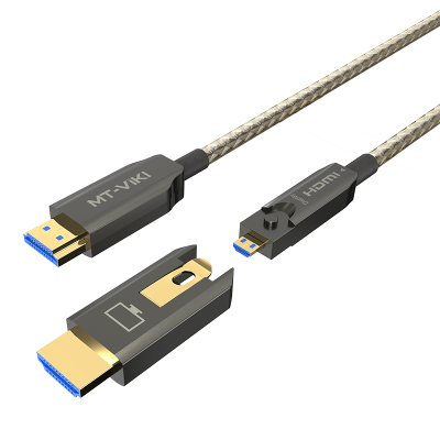 迈拓维矩HF7系列 4k60Hz高清HDMI2.0光纤线分离式大小头家装工程穿管穿墙预埋线笔记本机顶盒电视投影仪加长线