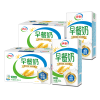 伊利早餐麦香奶250ml*16盒*2箱营养牛奶学生中老年早餐伴侣