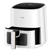 海尔(Haier)空气炸锅 5L家用可视大容量触控 不用翻面预约 不粘易清洁 低脂电炸锅炸烤箱一体机薯条机HA-501E