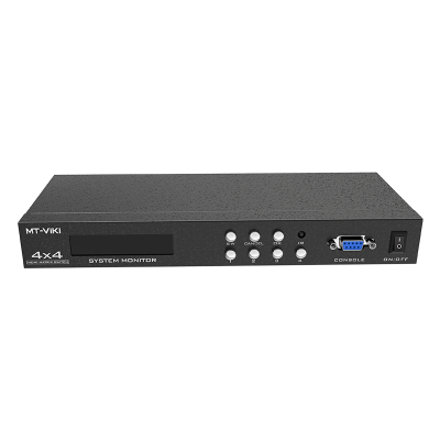 迈拓维矩MT-HD414 hdmi切换分配器4进4出高清监控音频视频矩阵切换器交叉显示支持4K@30hz
