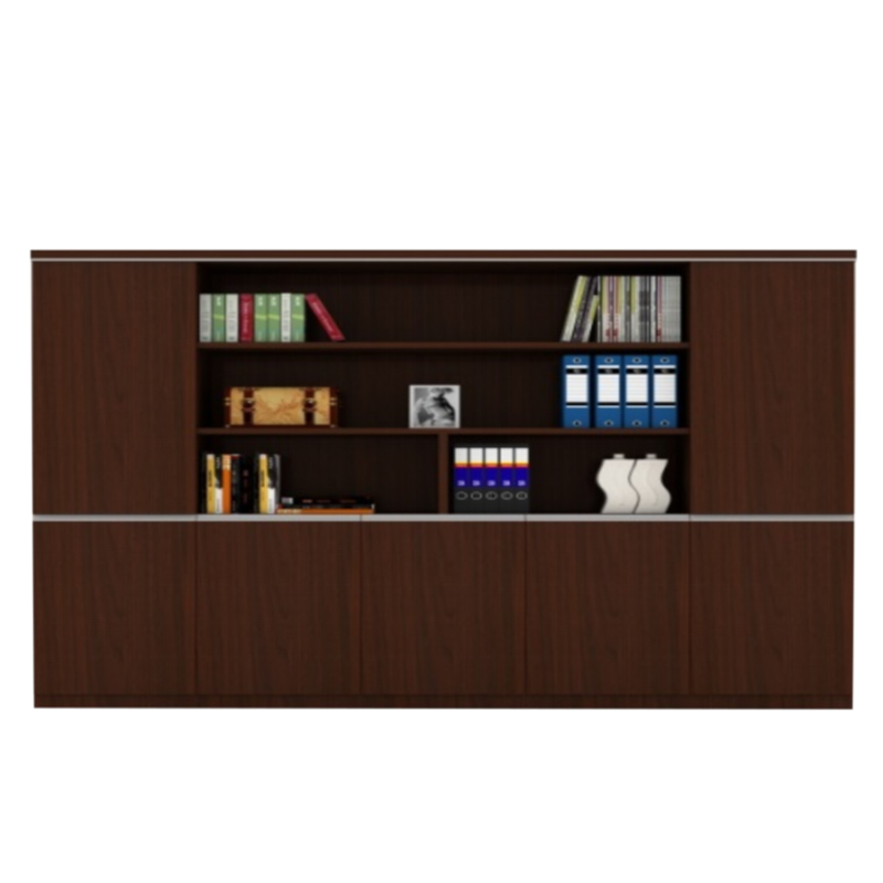 珩逸办公室文件柜书柜木质档案柜背景柜2350*400*2000mmA款[工厂现做 7天内发货]