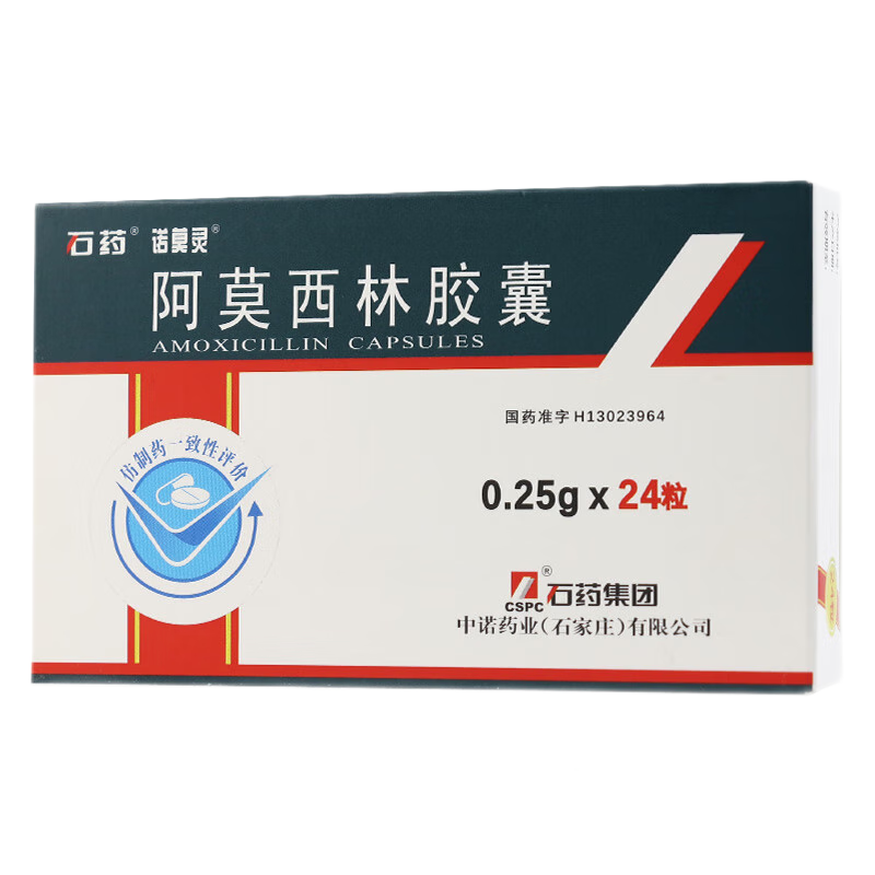 石药 阿莫西林胶囊 0.25g*24粒/盒