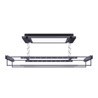 海尔电动晾衣架纤薄全屏隐藏式安装三重防护安心晾智能便捷HL-QS23SU1