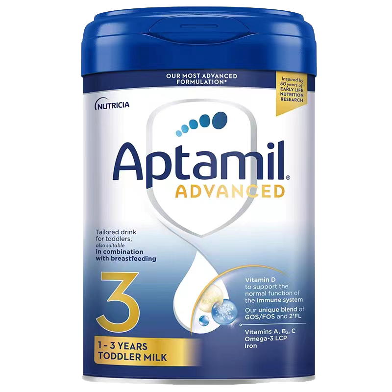 有效期到26年12月-Aptamil 英国爱他美 白金版 婴幼儿配方奶粉 3段 (1岁以上)800g/罐