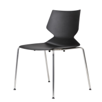 苏久立黑色钢塑椅办公椅会议椅[工厂现做 7天内发货]