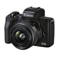佳能(Canon)EOS M50 Mark II M50二代 微单数码相机 白色15-45标准变焦镜头套装(约2410万像素/眼部追焦)