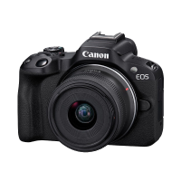 佳能(Canon)EOS R50 小型便携 搭载多种智能化自动拍摄功能 RF-S18-45镜头 微单数码套机 黑色