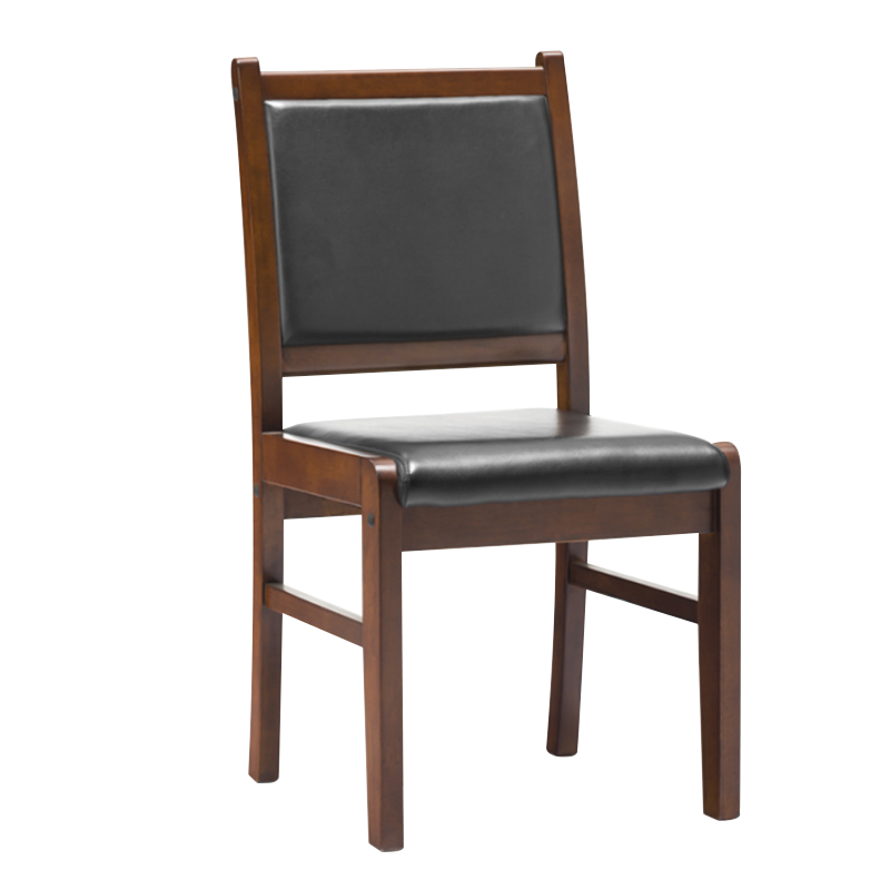 苏久冠木质四脚靠背会议椅办公椅[工厂现做 7天内发货]