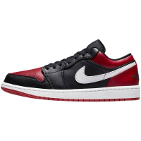 耐克男鞋JORDAN 1 AJ1黑红脚趾低帮运动鞋复古休闲板鞋553558-066