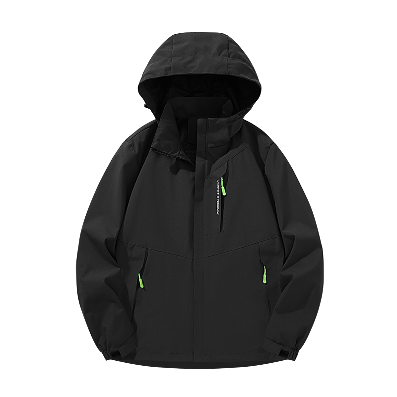 日系外套男连帽春秋款潮牌宽松休闲夹克男山系户外登山运动冲锋衣 SJUN1818