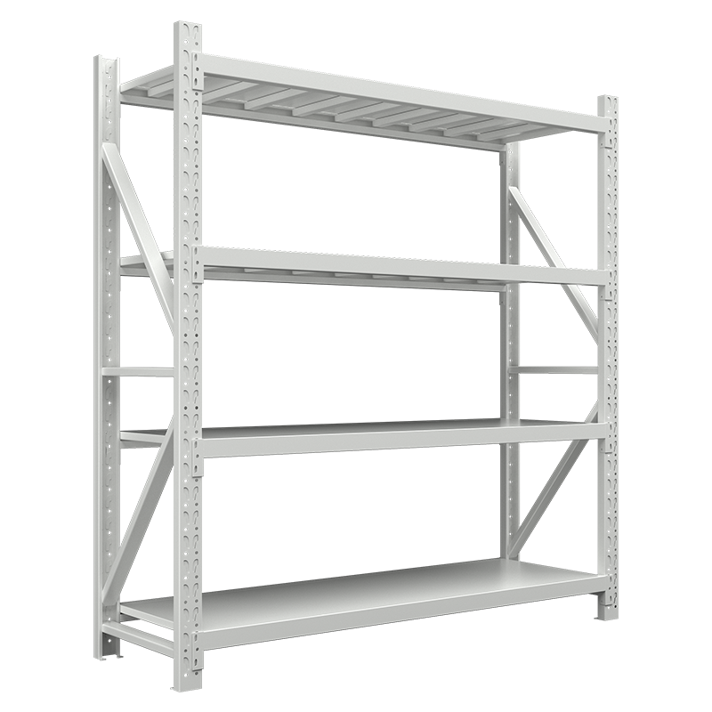 翌嘉 YJ-20024 货架仓储置物架钢制货物储物架每层平均承重300公斤灰白色主架2000*600*2000mm