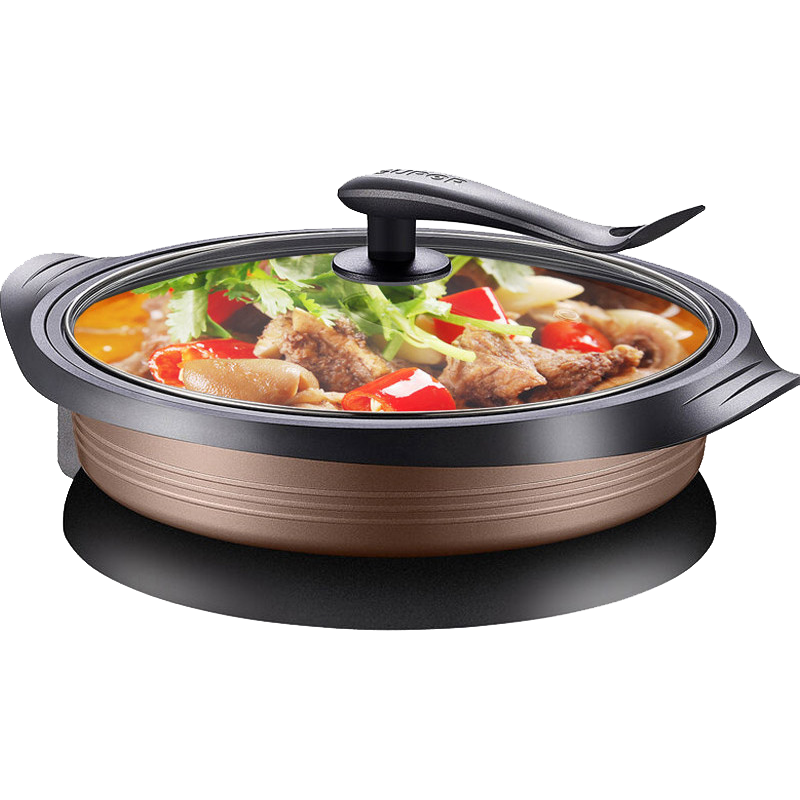 苏泊尔(SUPOR)电火锅家用 多功能电炒锅电煮锅不粘电饼铛煎烤机6L/升大容量电热锅 自动断电JJ34D801-180