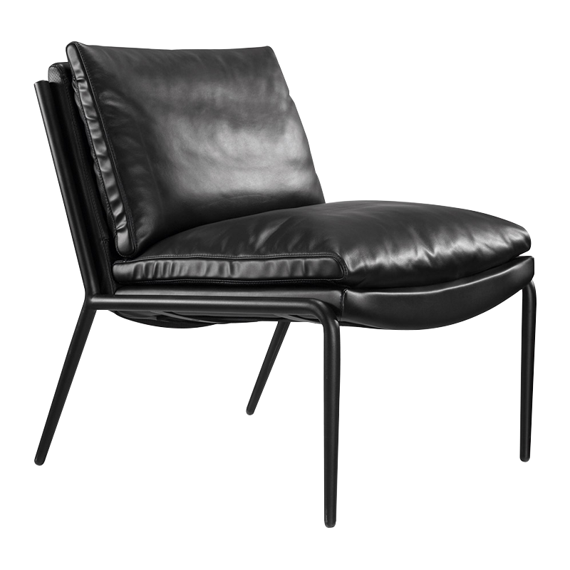 翌嘉 YJ-20116 办公沙发椅电脑椅科技布舒适沙发椅黑色