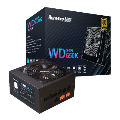 甲骨龙 航嘉WD850K金牌850W电脑电源 额定850W 金牌电脑电源全模组电源
