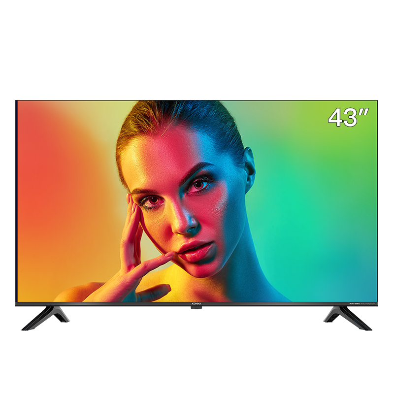 康佳KKTV K43 43英寸 12Bit色彩高清 在线教育 全面屏 WiFi智联 手机投屏 卧室液晶平板电视机4045