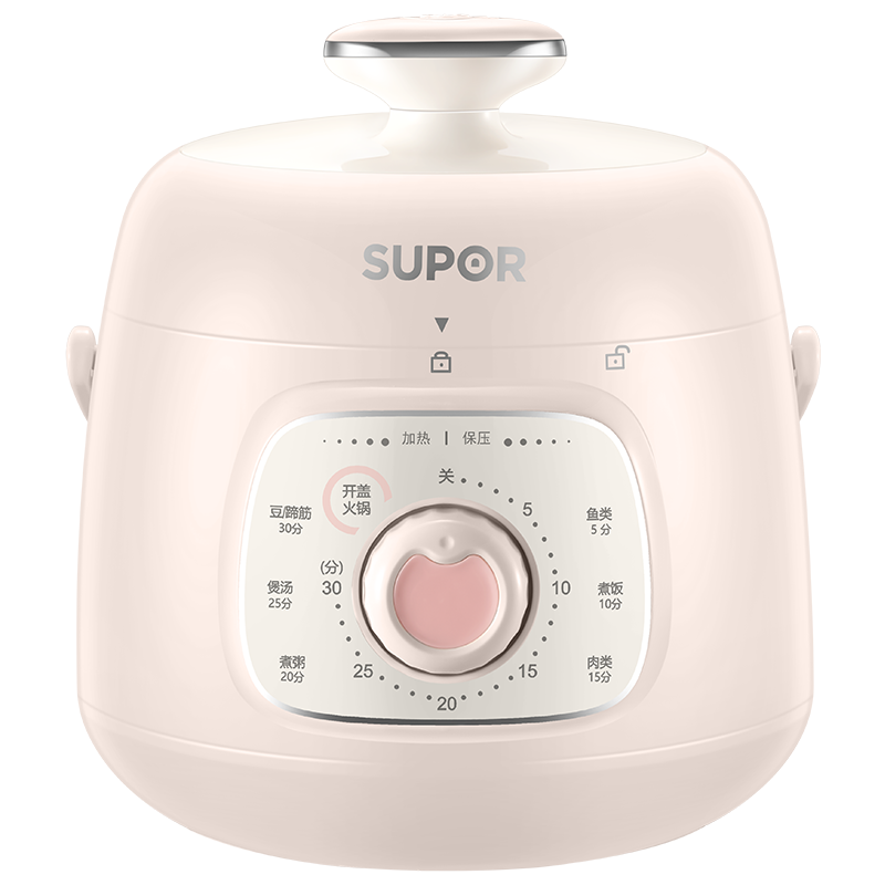 苏泊尔(SUPOR) 电压力锅1.8L迷你智能小型家用高压锅70kPa炖肉煮饭煲汤锅底盘加热单内胆SY-18YA8061