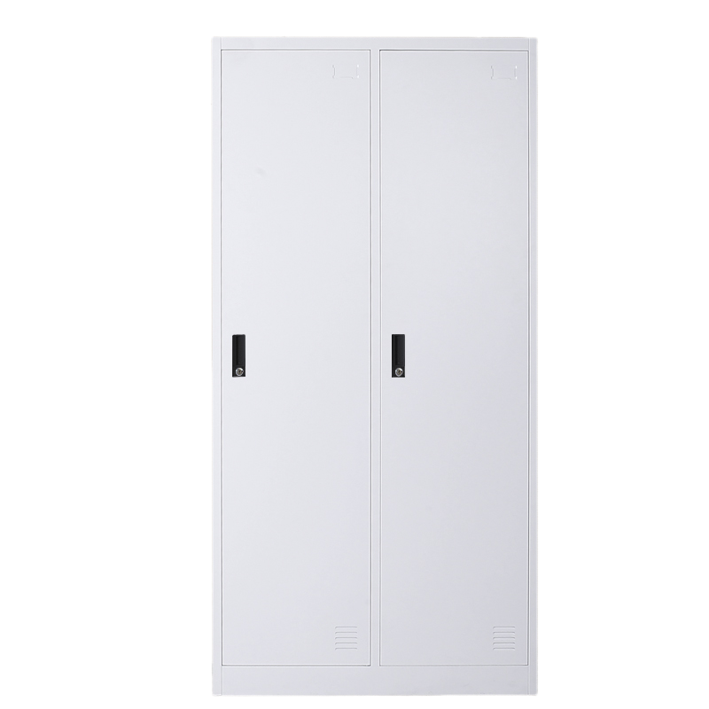 黎明 钢制更衣柜铁皮柜宿舍车间金属衣柜鞋柜储物柜白色加厚0.7mm更衣柜