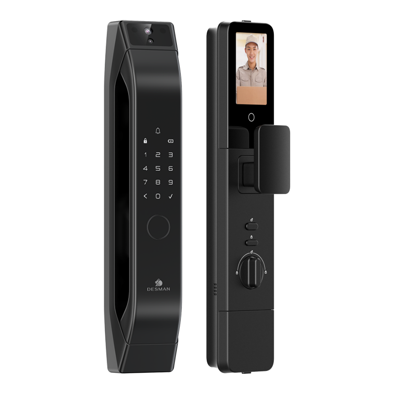 德施曼智能锁全自动大屏可视猫眼24小时实时监控Q5MPro高端黑