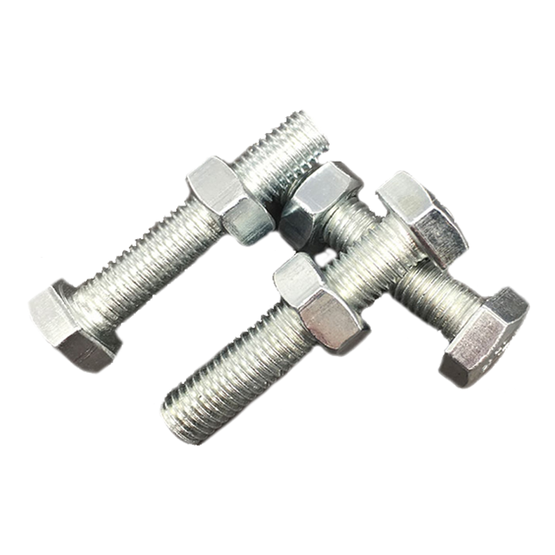 谷铁 国标镀锌外六角螺丝带母M6-M14