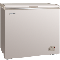 白雪冷柜BD/C246DS家用商用减霜冰柜香槟金冷冻冷藏转换冷冻箱246升一级节能
