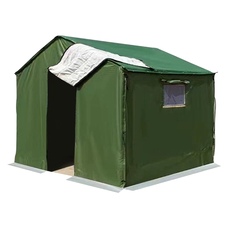 DXBG户外防雨防寒保暖帆布帐篷加厚带地梁1.5*2m