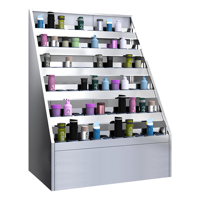 DXBG304不锈钢员工车间多格茶杯放置收纳柜60位水杯架1450*1050*705