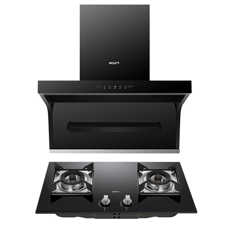 老板名气(MQ)烟灶套餐23m³大吸力挥手智控顶侧双吸油烟机4.6kW火力一级能效燃气灶A5508+6312B(天然气)