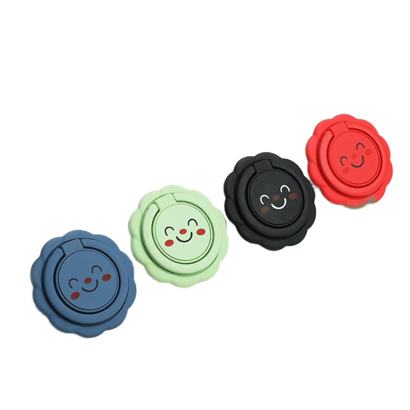 ESCASE 手机指环扣 支架桌面直播超薄环扣支撑后背懒人手机扣iphone12华为支架追剧视频可爱笑脸款