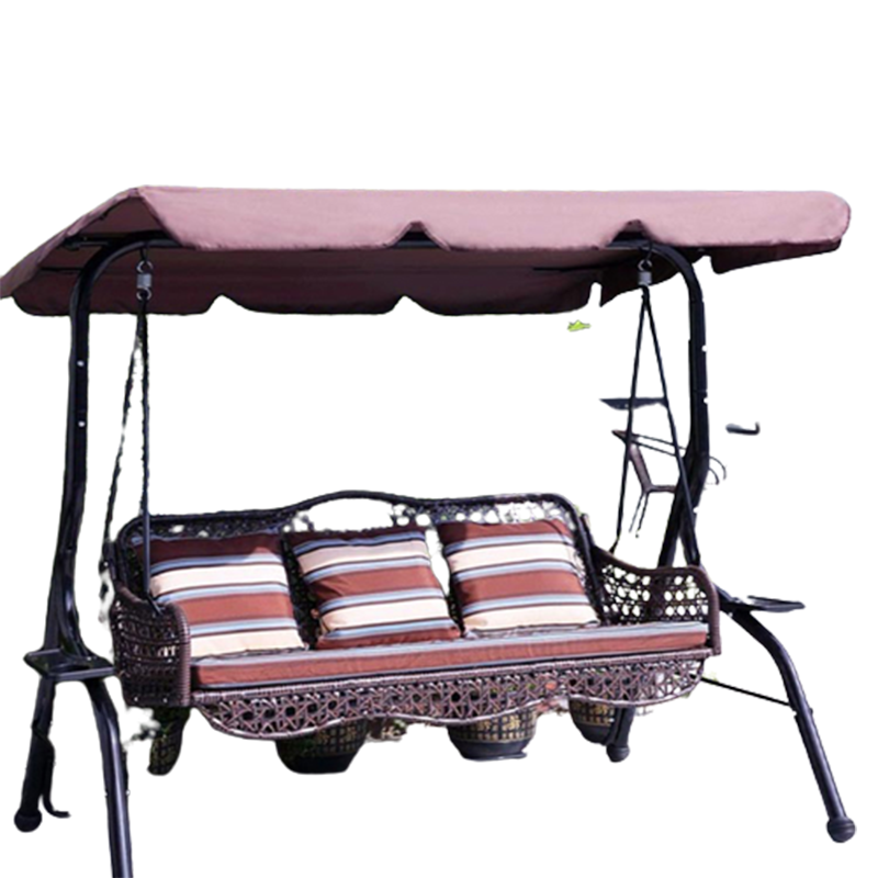 闪电客秋千户外庭院双人吊床家用别墅阳台室外铁艺藤椅花园露台休闲摇椅