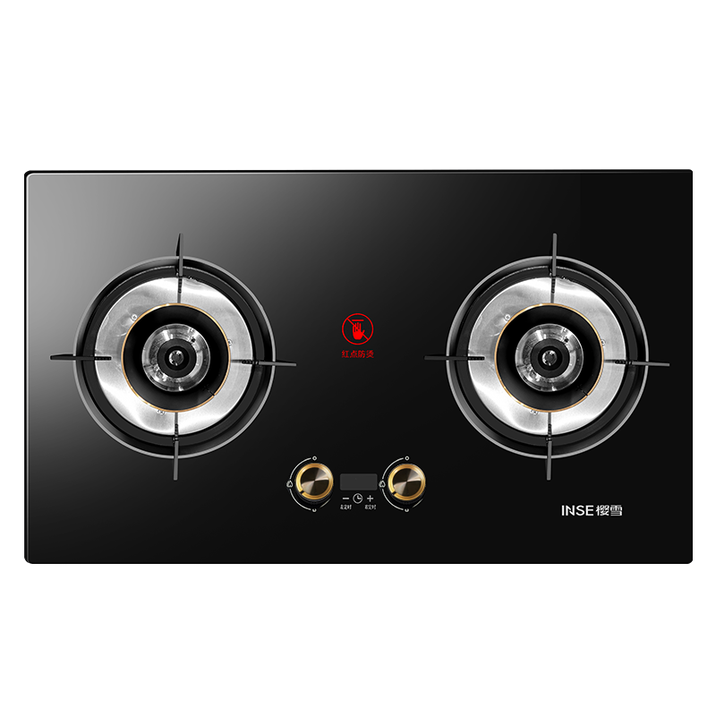 樱雪燃气灶煤气灶双灶5.0kW大火力家用液化气定时灶具全尺寸兼容底壳Q2326B液化气