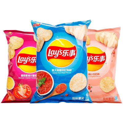 乐事薯片大包超大70g*3袋装混合口味晚上解饿休闲食品小吃零食大礼包