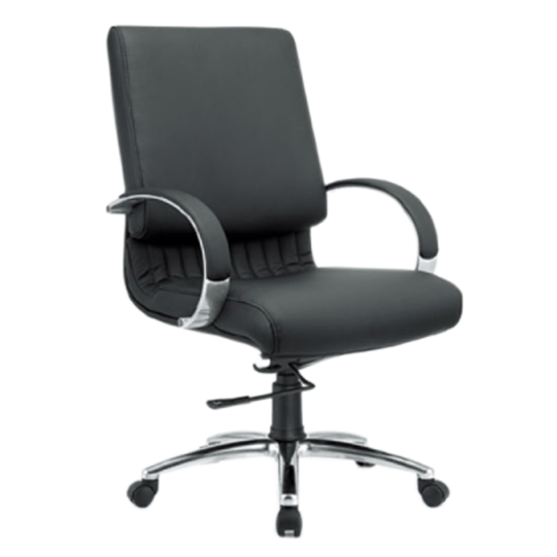 湘渭皮质旋转升降商务老板椅会议椅办公椅C款