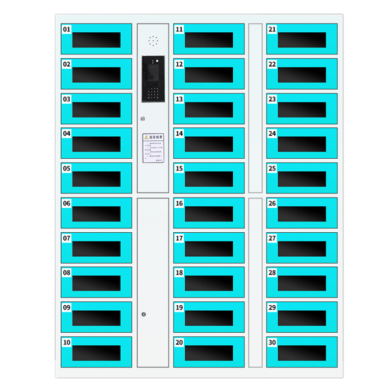 汉诺鑫威平板电脑存放柜手机电脑寄存电子存包柜智能刷卡多门柜30门电脑存放柜(人脸型)