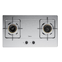美的(Midea)铜火盖家用不锈钢灶具4.5大火力燃气灶双灶双眼灶Q219B猛火灶炉灶台嵌两用煤气灶液化气