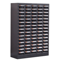 铭威盾文件柜零件整理柜抽屉式分类75抽透明小号抽屉无门加厚款