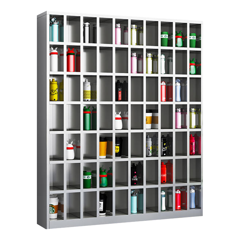 DXBG304不锈钢员工车间多格茶杯放置收纳柜70格水杯柜1800*1500*250