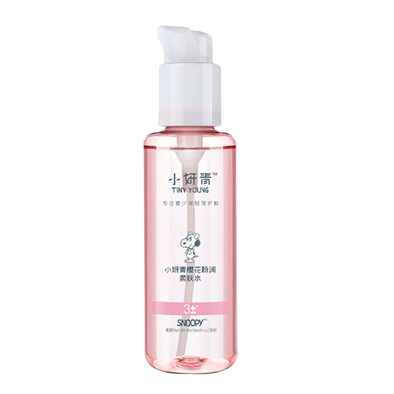 小妍青樱花粉润爽肤水120ml 烟酰胺提亮肤色补水保湿爽肤水护肤品男女青春期专用保湿水史努比