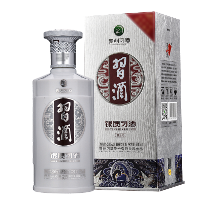 贵州习酒 习酒第三代银质 酱香型白酒53度 500ml*1瓶 单瓶装