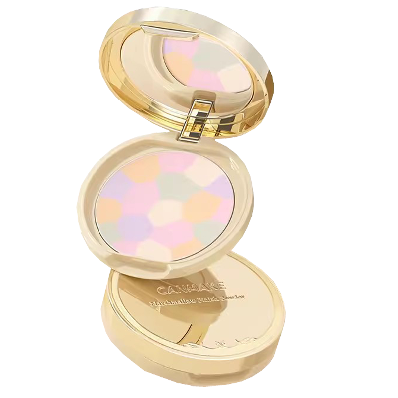 井田(CANMAKE)棉花糖粉饼控油持久日本e大饼便携装小样定妆粉散粉 哑光Ablo0m 02轻透樱花
