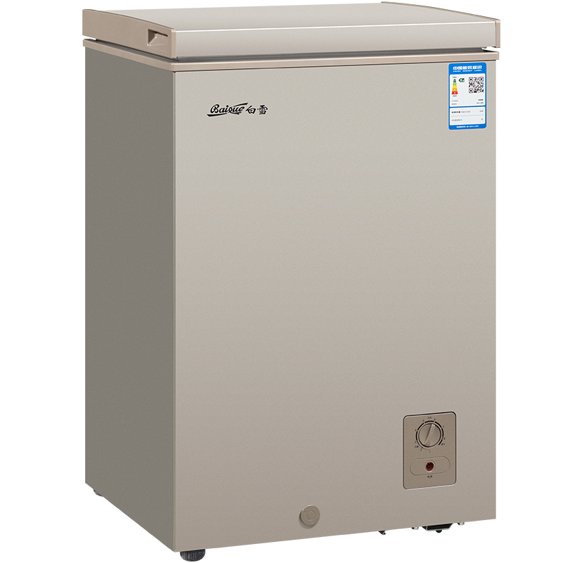 白雪一级能耗家用小冷柜150立升节能顶开式冰柜 冷冻冷藏卧式 茶叶、海鲜、母婴年货 BD/C150DU