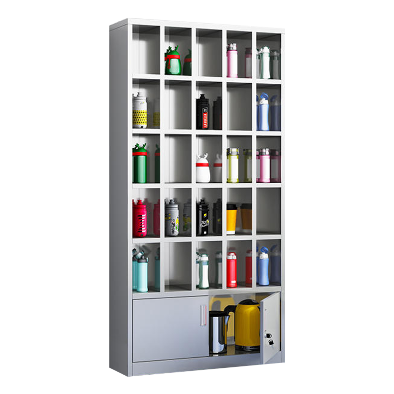 正斌304不锈钢员工车间多格茶杯放置收纳柜30格水杯柜1800*900*250