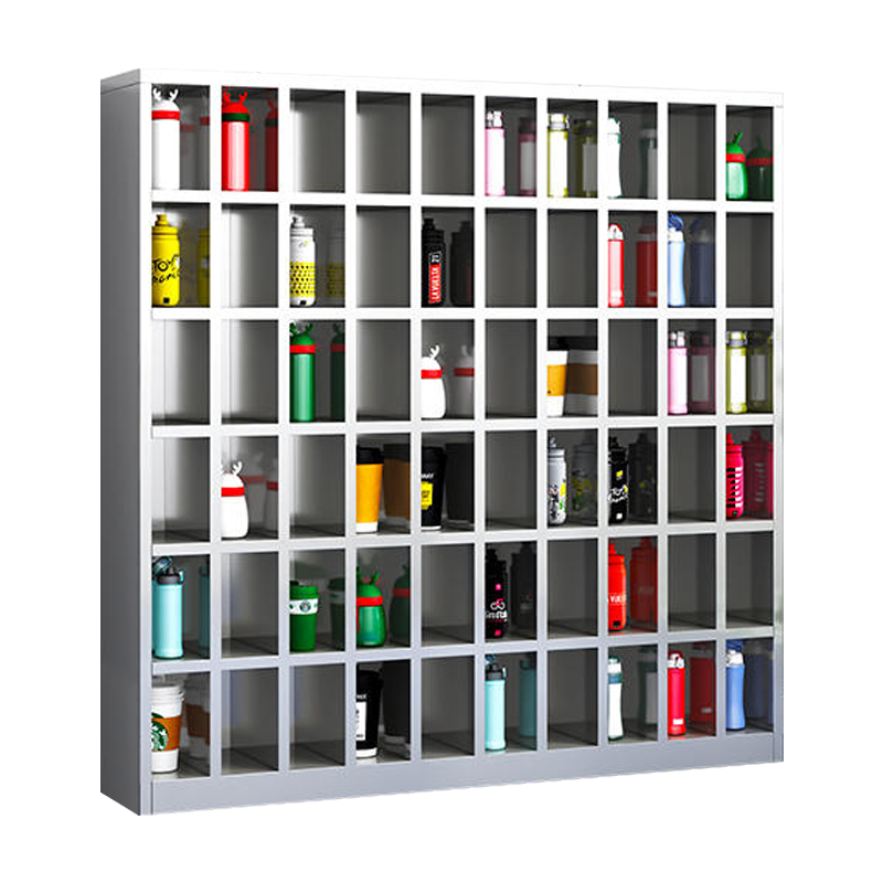 正斌304不锈钢员工车间多格茶杯放置收纳柜60格水杯柜1500*1500*250