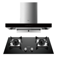 美的(Midea)欧式顶吸抽油烟机 家用22立方大吸力 挥手控制 CXW-260-TN306+JZY-HQ6M