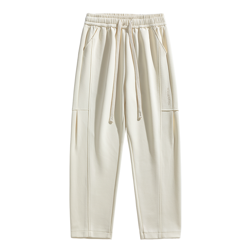 蒙洛里克潮牌垂坠感直筒宽松运动卫裤高街拖地阔腿休闲纯棉长裤子男春秋季MYK23-9631