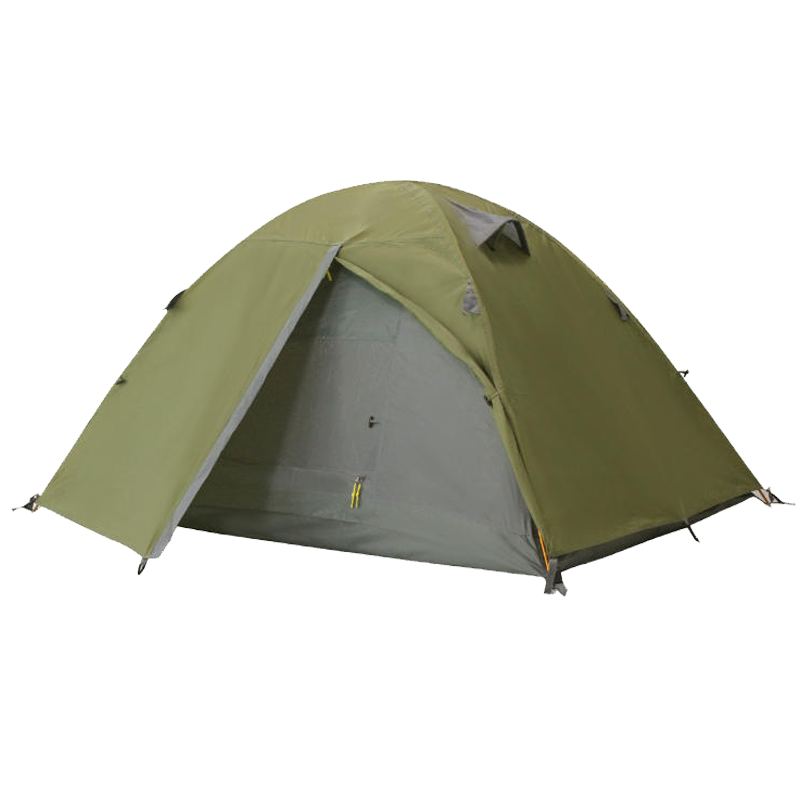 阿拉贡210*140*110cm加厚帐篷户外露营旅行帐篷橄榄绿色配铝杆防潮垫地席