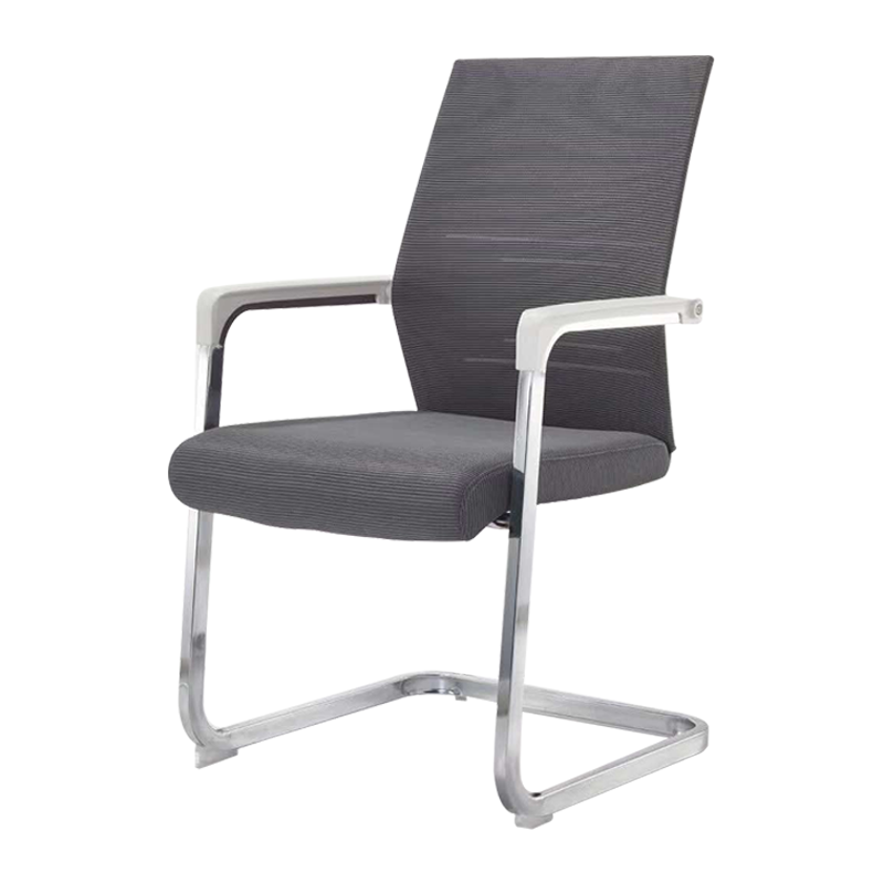 巴洛卡办公椅弓形椅网布电脑椅会议椅DPY-043灰色