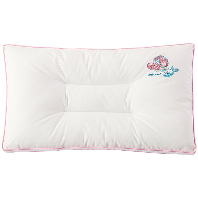 LOVO乐蜗家纺抗菌儿童枕头宝宝3岁以上枕芯专用低枕