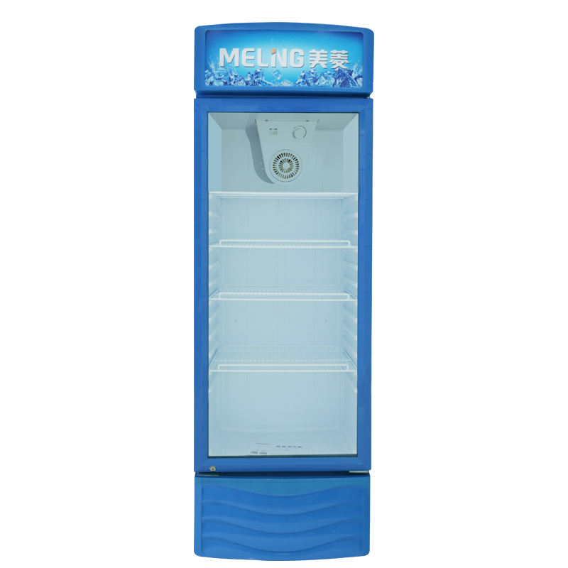 美菱(MELING)SC-276L商用展示柜 立式玻璃冷藏保鲜冰柜 单门饮料啤酒酸奶蛋糕水果陈列柜冷柜