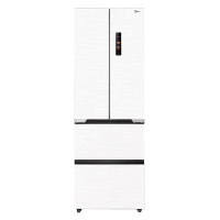 美的(Midea)M60系列超薄可嵌入式一级变频除菌法式多门四开门家用无霜白色大容量智能电冰箱MR-421WUFPZE