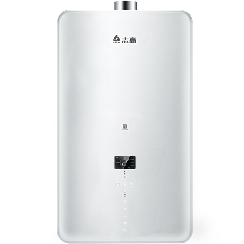 志高16升燃气热水器 家用天然气 强排式 恒温降噪 水气双调多点供水健康洗故障自检JSQ32-C零冷水
